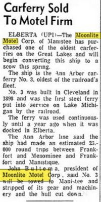 Moonlite Motel - Feb 1962 Article On Ferry